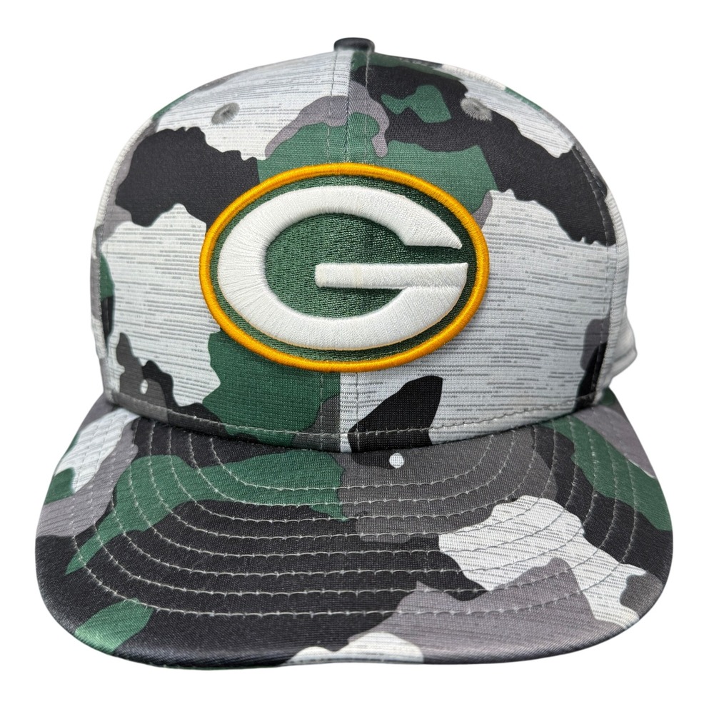 New Era Hat Green‎ Bay Packers OSFM Camo 9FIFTY Snapback NFL Football Cap